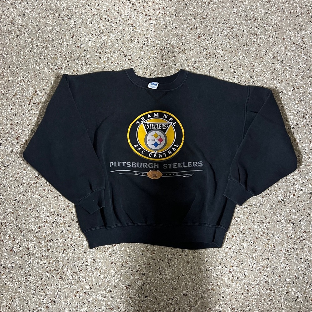 VTG Salem Sportswear Pittsburgh Steelers AFC Central Crewneck Sweatshirt
